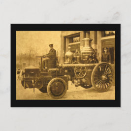 Stem Fire Engine Pumper Truck Briefkaart