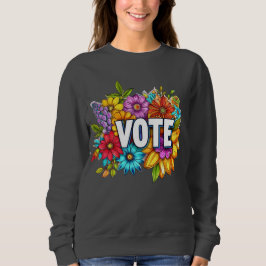 STEM Floral Blauw Sweatshirt
