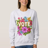STEM Floral Geel Sweatshirt (Voorkant)
