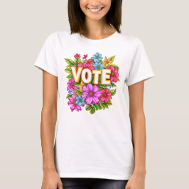 STEM Floral Geel T-shirt