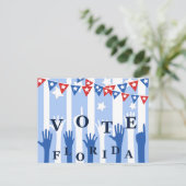 Stem Florida Haal de stem uit! Kiezers Briefkaart (Staand voorkant)
