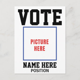 STEM FOTO PERSONALISEER NAAM BRIEFKAART