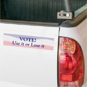 Stem Gebruik het of verlies het Bumpersticker (Op Truck)