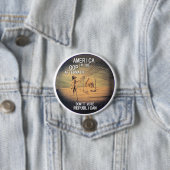 Stem geen Republikein Ronde Button 7,6 Cm (In situ)