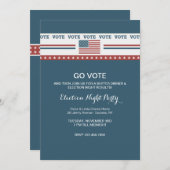 Stem gewoon op de uitnodiging van een verkiezingsp (Voorkant / Achterkant)