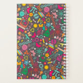 STEM Girls Rock School Pattern Grey Planner (Achterkant)