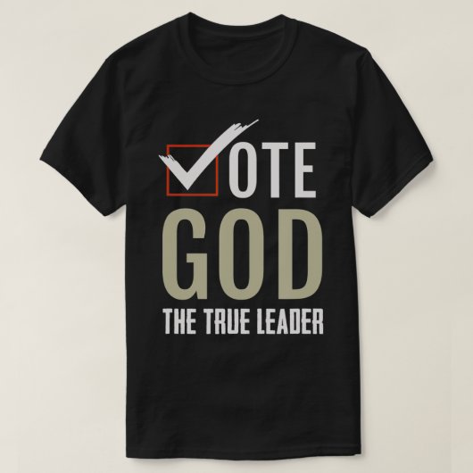 Stem God Religie T-shirt (Design voorkant)