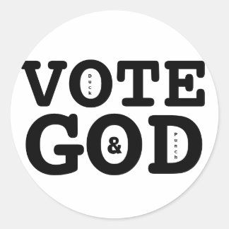 STEM GOD RONDE STICKER