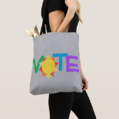Stem GOTV-knop / Stem Met Zon Tote Bag (Dichtbij)