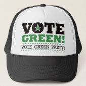 Stem groen! Stem op de groene partij! Trucker Pet (Voorkant)