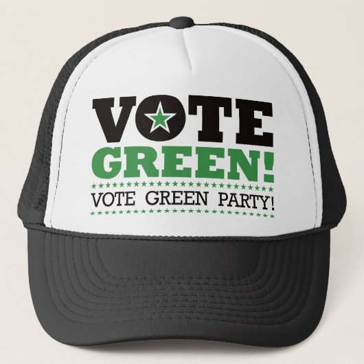 Stem groen! Stem op de groene partij! Trucker Pet (Voorkant)