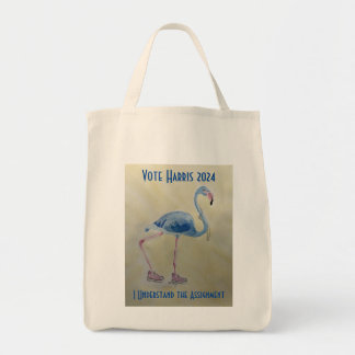 Stem Harris 2024 Blauwe Flamingo met Parels Tas