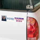 Stem Harris 2024 President Democraat Vlag Tekst Bumpersticker (Op Truck)