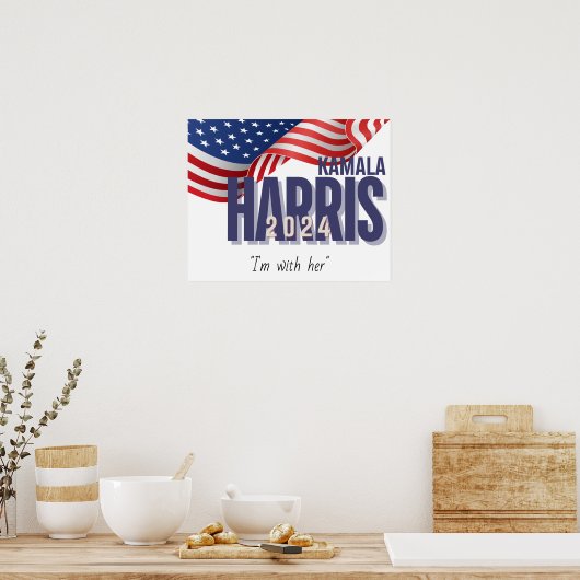 Stem Harris Verkiezing 2024 Poster (Keuken)