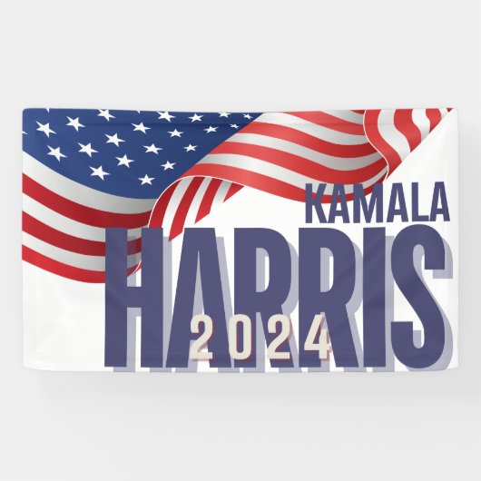 Stem Harris Verkiezing 2024 Spandoek (Horizontaal)