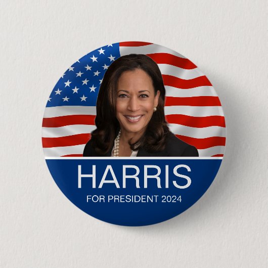 STEM Harris voor President 2024 Ronde Button 5,7 Cm (Voorkant)