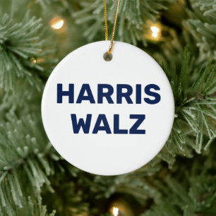 Stem Harris Walz 2024 Keramisch Ornament