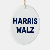 Stem Harris Walz 2024 Keramisch Ornament (Rechts)