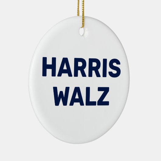 Stem Harris Walz 2024 Keramisch Ornament (Rechts)