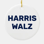 Stem Harris Walz 2024 Keramisch Ornament (Achterkant)