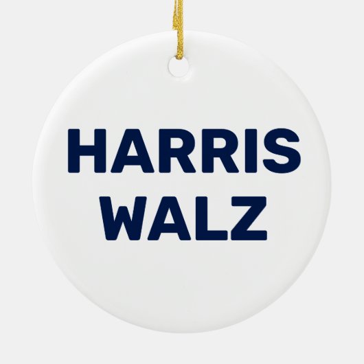 Stem Harris Walz 2024 Keramisch Ornament (Achterkant)