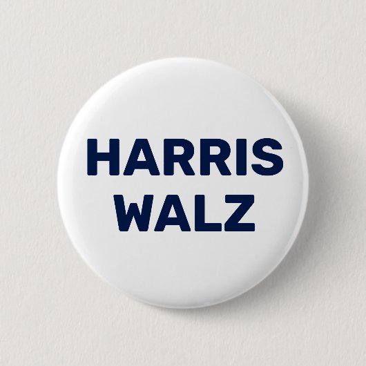 Stem Harris Walz 2024 Ronde Button 5,7 Cm (Voorkant)