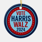 Stem Harris Walz voor President 2024 Keramisch Ornament (Voorkant)