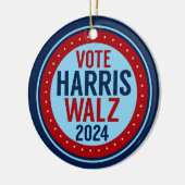 Stem Harris Walz voor President 2024 Keramisch Ornament (Links)