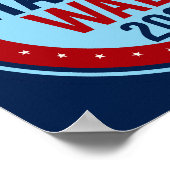 Stem Harris Walz voor President 2024 Poster (Hoek)