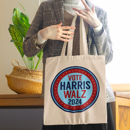 Stem Harris Walz voor President 2024 Tote Bag
