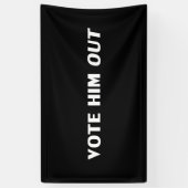 Stem Hem Uit zwart wit moderne gewaagde typografie Spandoek (Verticaal)