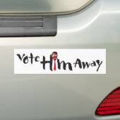 Stem hem weg Bumpersticker #1 (Op auto)