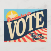 Stem Herinnering Kaarten - Uw stem telt! (Voorkant)