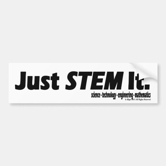 STEM het gewoon. Bumpersticker (Voorkant)
