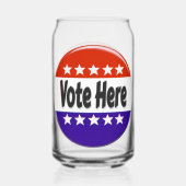 Stem hier blikvorm glas (Voorkant)