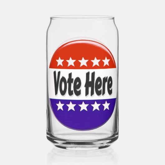 Stem hier blikvorm glas (Achterkant)