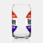 Stem hier blikvorm glas (Rechts)