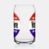 Stem hier blikvorm glas (Links)