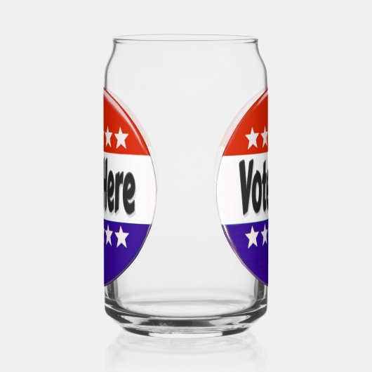 Stem hier blikvorm glas (Links)