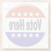 Stem hier glazen onderzetter (Achterkant)