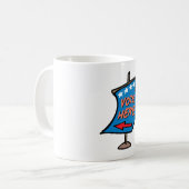 Stem hier richtingbord koffiemok (Voorkant links)