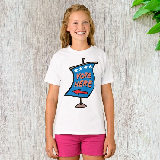 Stem hier richtingbord t-shirt
