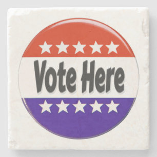 Stem hier stenen onderzetter