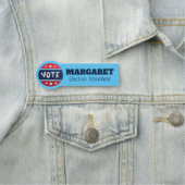 STEM HIER Verkiezingsdag Peiling Plaats Vrijwillig Naamplaatje (In situ)