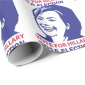 stem hillary clinton 2016 cadeaupapier (Rol Hoek)