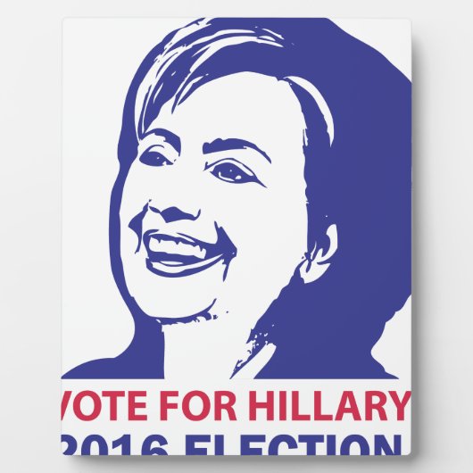 stem hillary clinton 2016 fotoplaat (Voorkant)