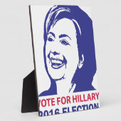 stem hillary clinton 2016 fotoplaat (Zijkant)
