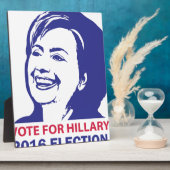stem hillary clinton 2016 fotoplaat (Zijkant)