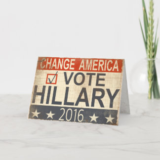 Stem Hillary Clinton 2016 Groeten van de Kaart
