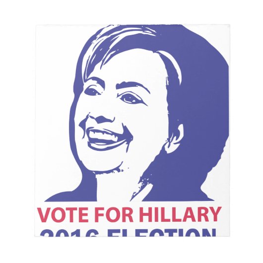 stem hillary clinton 2016 notitieblok (Voorkant)